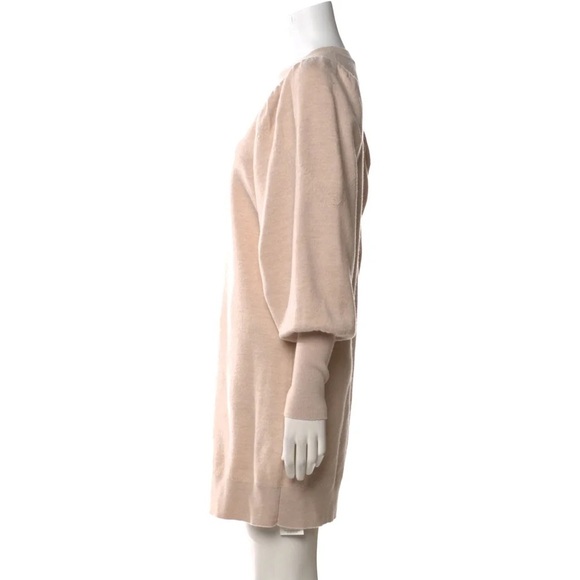 Ulla Johnson natural beige Viviana merino wool puff sleeve sweater dress - Small - Picture 9 of 10